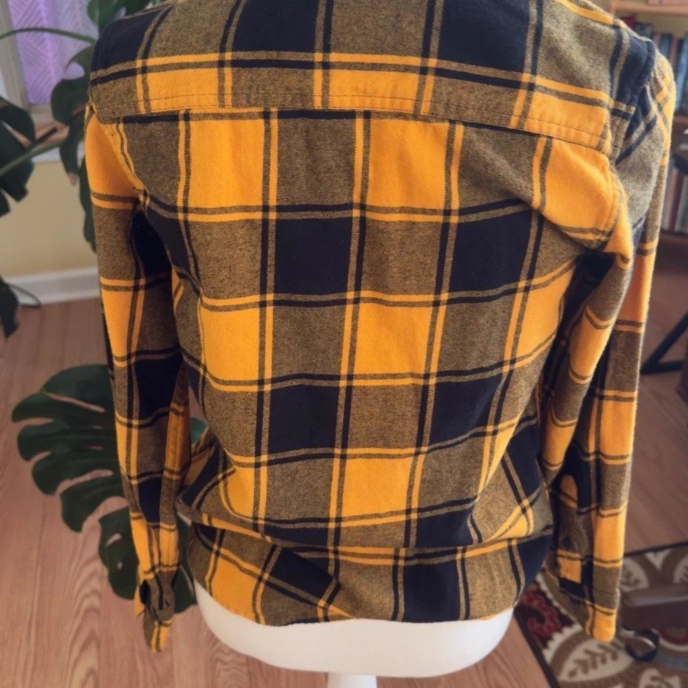 Urban Pipeline‎ Yellow and Black Plaid Utility Jacket